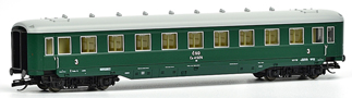 osobní zástěrový vůz zelený s šedou střechou 2. tř., typ Ca