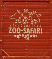 krytý nákladní vůz červenohnědý s okrovou střechou „ZOO - Safari”, typ Glm (Ztr)