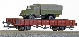 červenohnědý s nákladním vozem „Militärtransport“, typ Roow