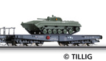 černý s nákladem tanku BMP-1, typ Salmmp