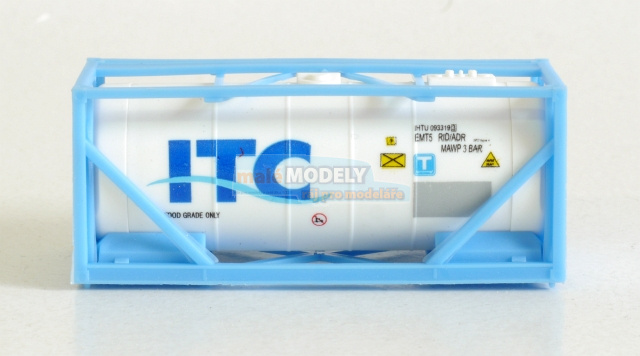 kontejner ITC - bílý ve světle modré (velký modrý POPIS)