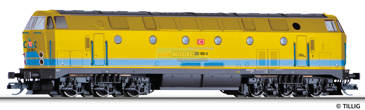 Dieselová lokomotiva BR 229 do pracovního vlaku