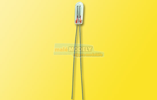 Žárovka čirá, T 3/8 Ø 1,3 mm, 1 kabel 1,5 V, 15 mA
