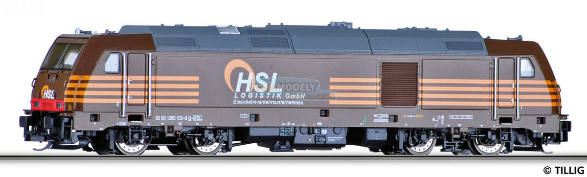 Dieselová lokomotiva 285 103-8 der HSL Logistik GmbH