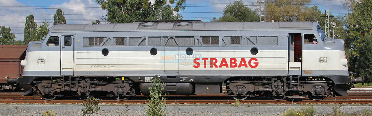 Dieselová lokomotiva 227 007-2 BMTI Rail Service GmbH <b>STRABAG</b> - (31.03.2017)
