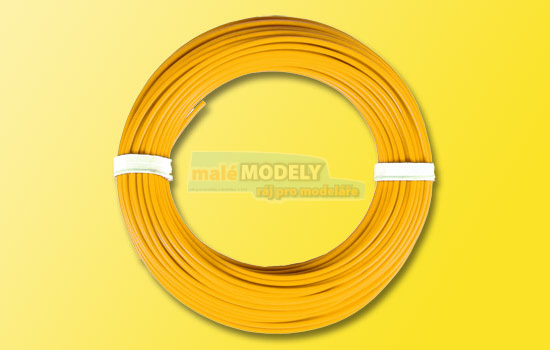 Kabel žlutý 10 m, 0,14 mm²