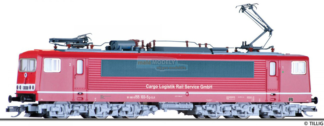 Elektrická lokomotiva 155 103-5 Cargo Logistik Rail Service GmbH