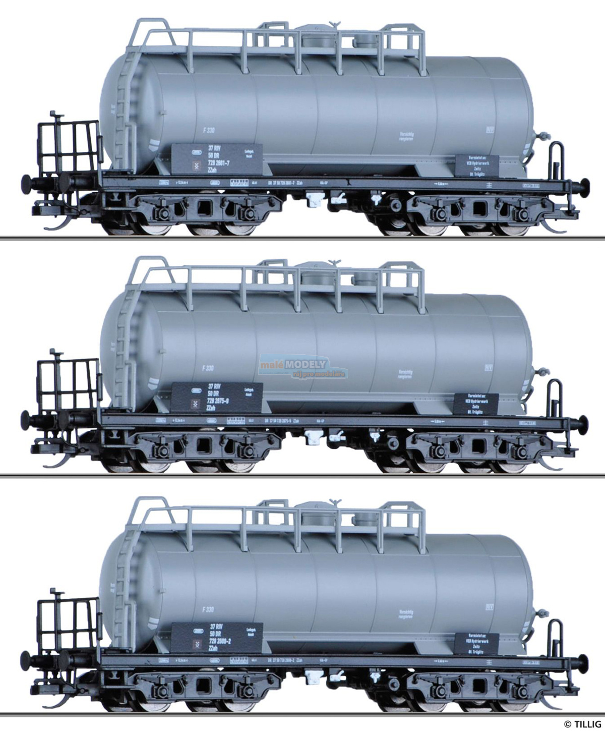 Set tří cisternových vozů ZZh