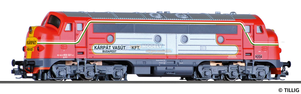 Dieselová lokomotiva 459 021 KARPAT VASUT kft (31.03.2018)