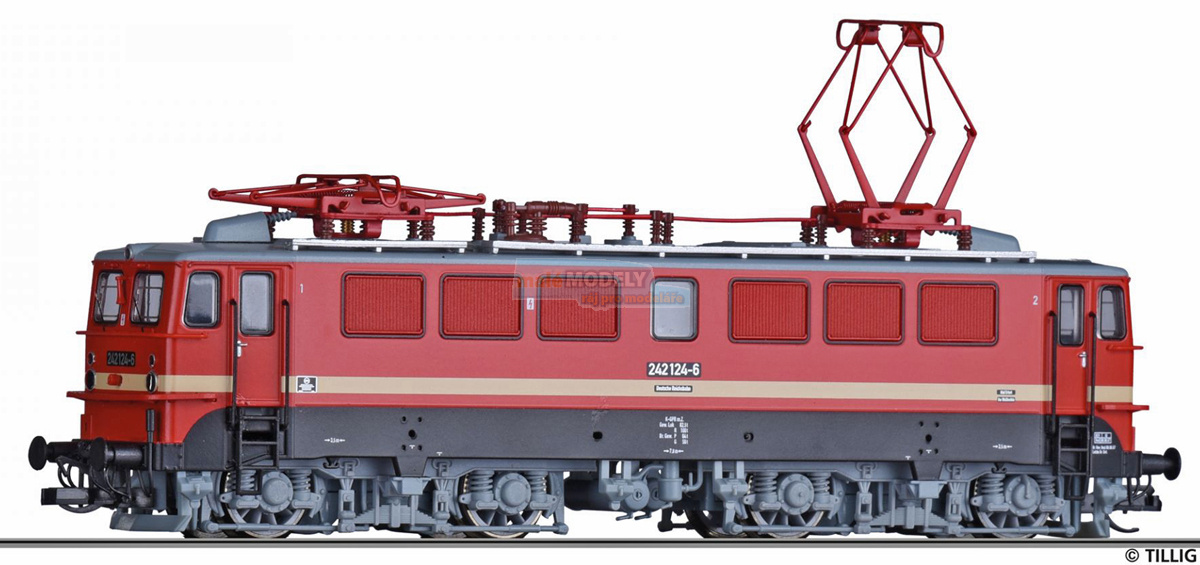 Elektrická lokomotiva 242 124-6 - (31.03.2019)