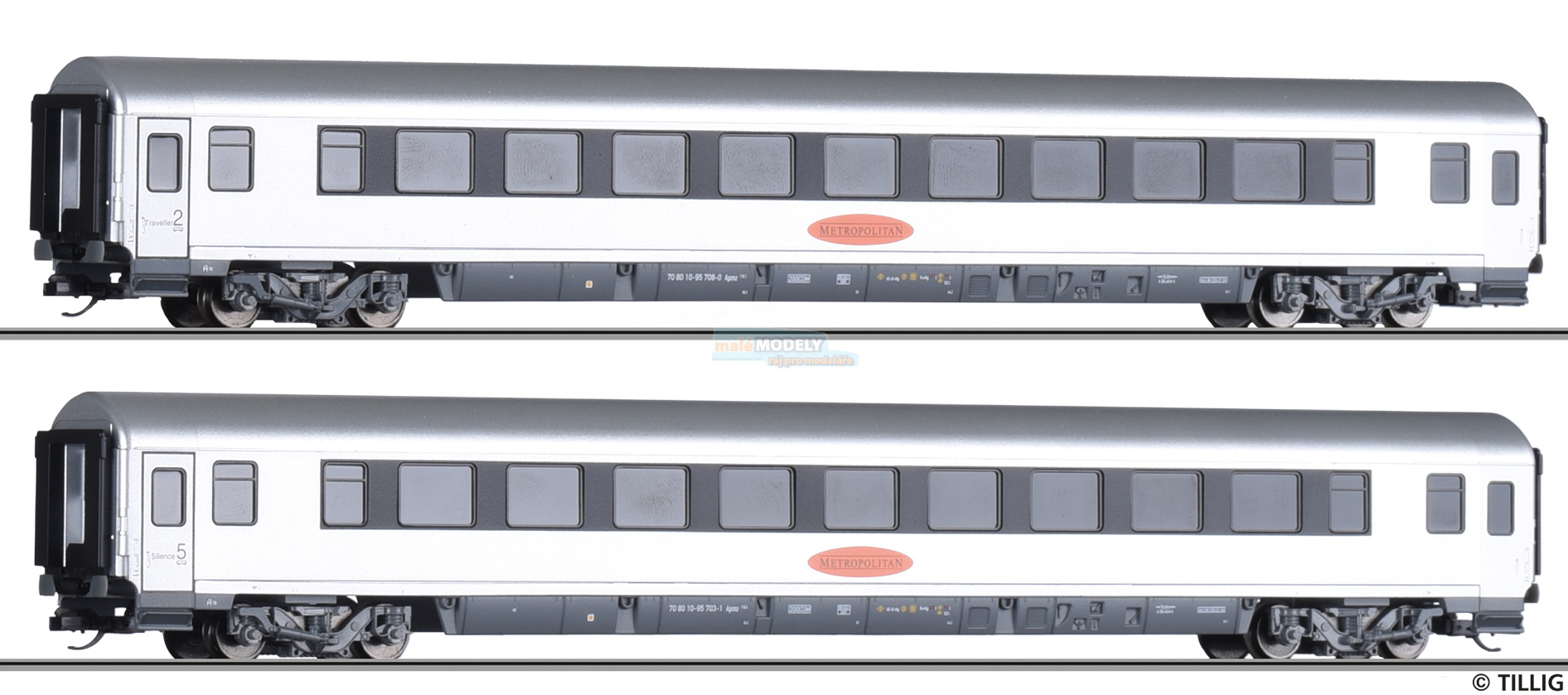 Set dvou rychlíkových vozů „Metropolitan 2“ - (31.03.2020)