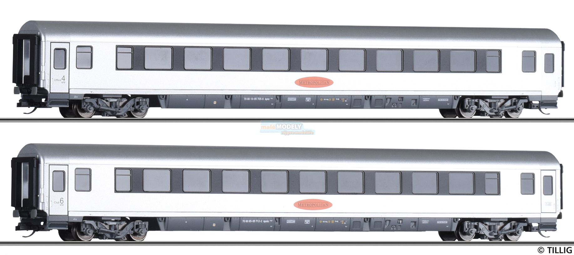 Set dvou rychlíkových vozů „Metropolitan 3“ - (31.03.2020)