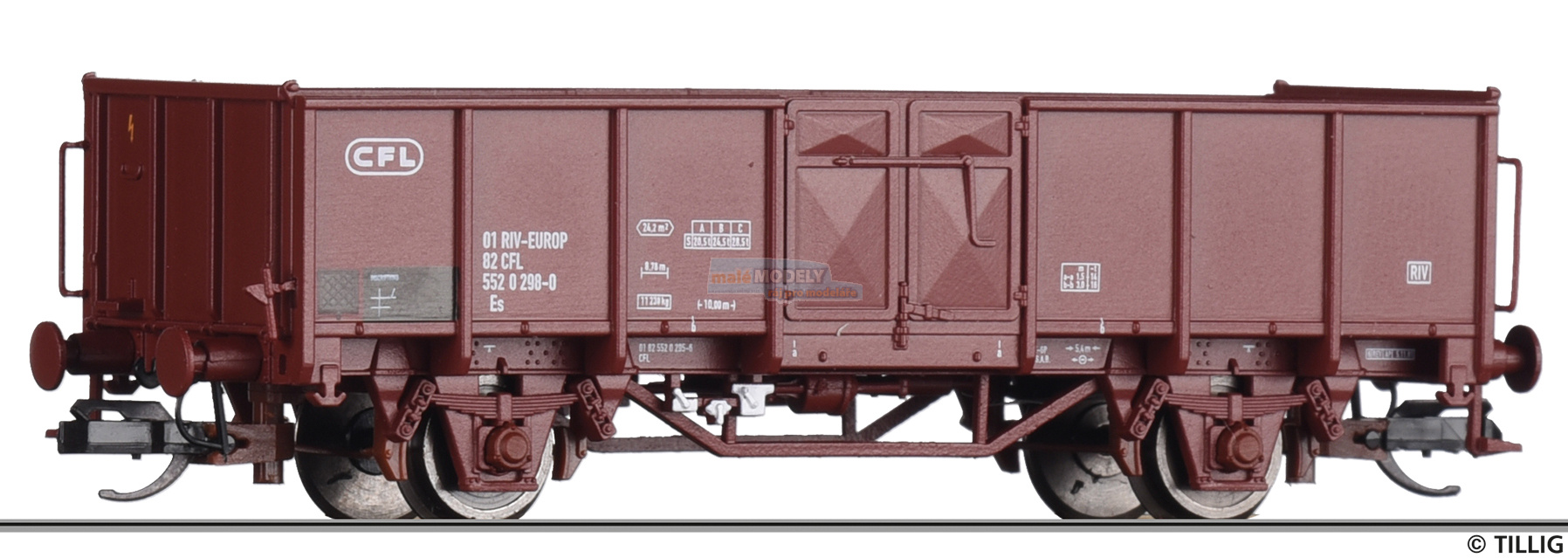 Offener Güterwagen Es der CFL, Ep. IV