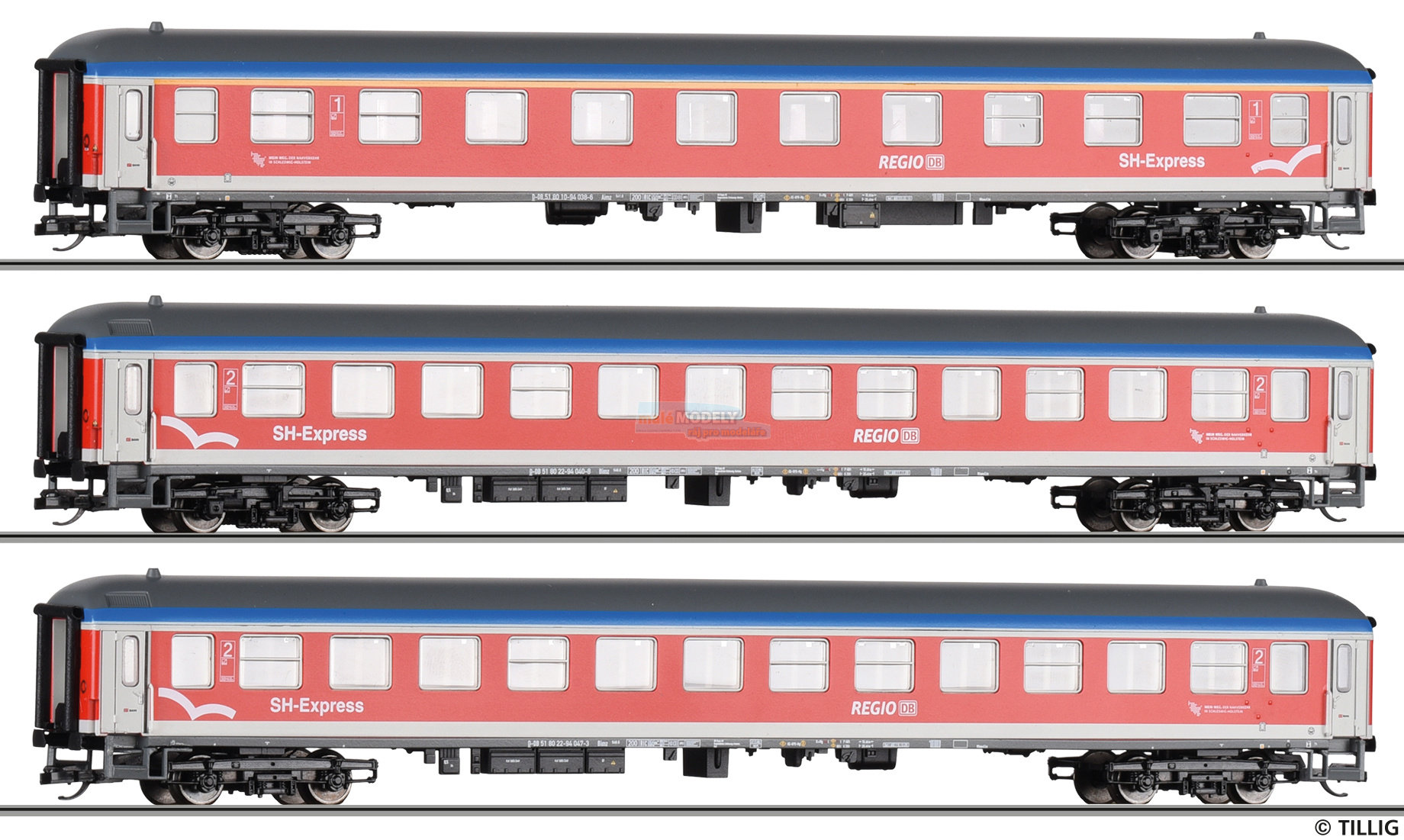 Set tří rychlíkových vozů „Schleswig-Holstein-Express“ - (31.03.2021)