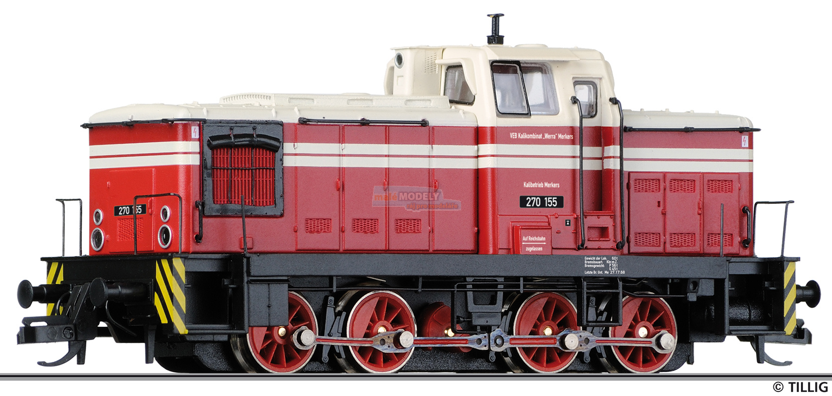 Dieselová lokomotiva 270 155, VEB Kalikombinat Werra - (31.03.2021)