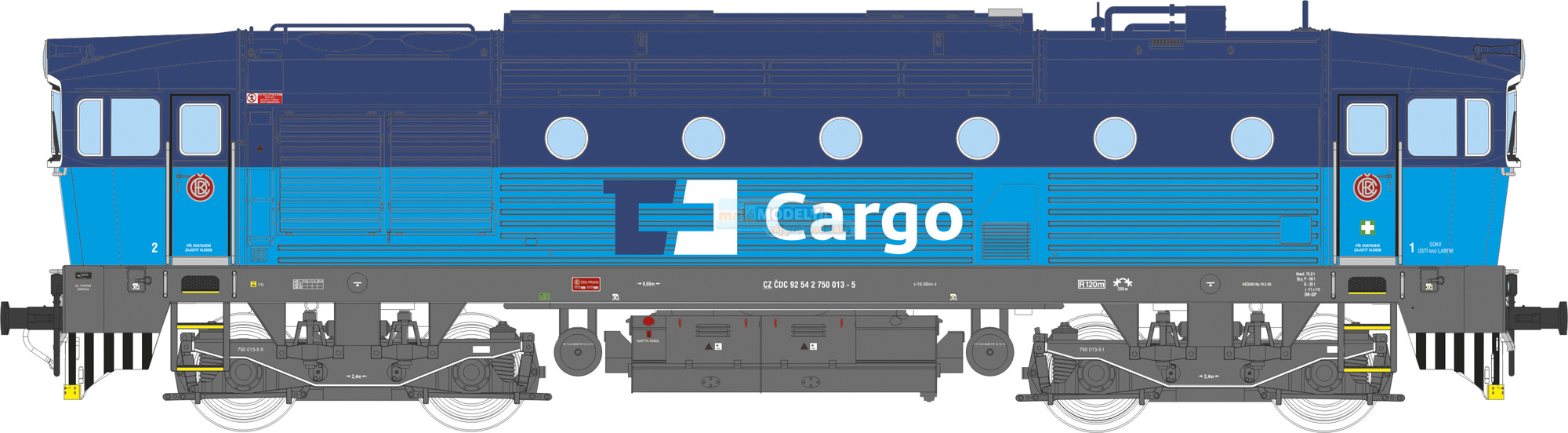 Dieselová lokomotiva Rh 753 (ex.T478.3)