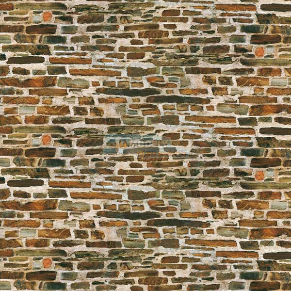 Dekor lepenka - Zed’ z vápencového kamene, 22 x 10 cm