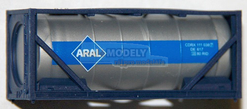 kontejner ARAL - stříbrný v modré