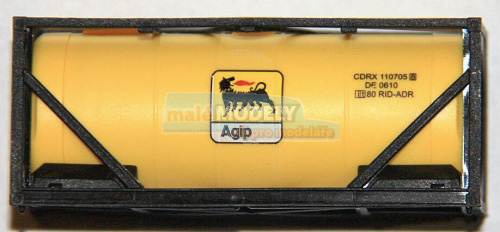 kontejner AGIP - žlutý v černé (malý nápis)