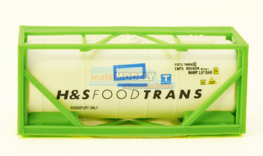 kontejner H+S F00DTRANS - bílý ve sv. zelené
