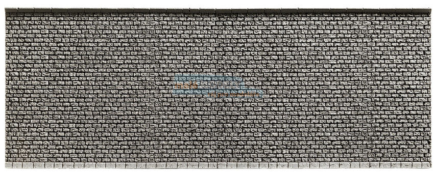 Zeď kamenná šedá - rovná 25,8 x 9,8 cm