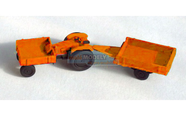 Traktor FENDT s valníkem - oranžový