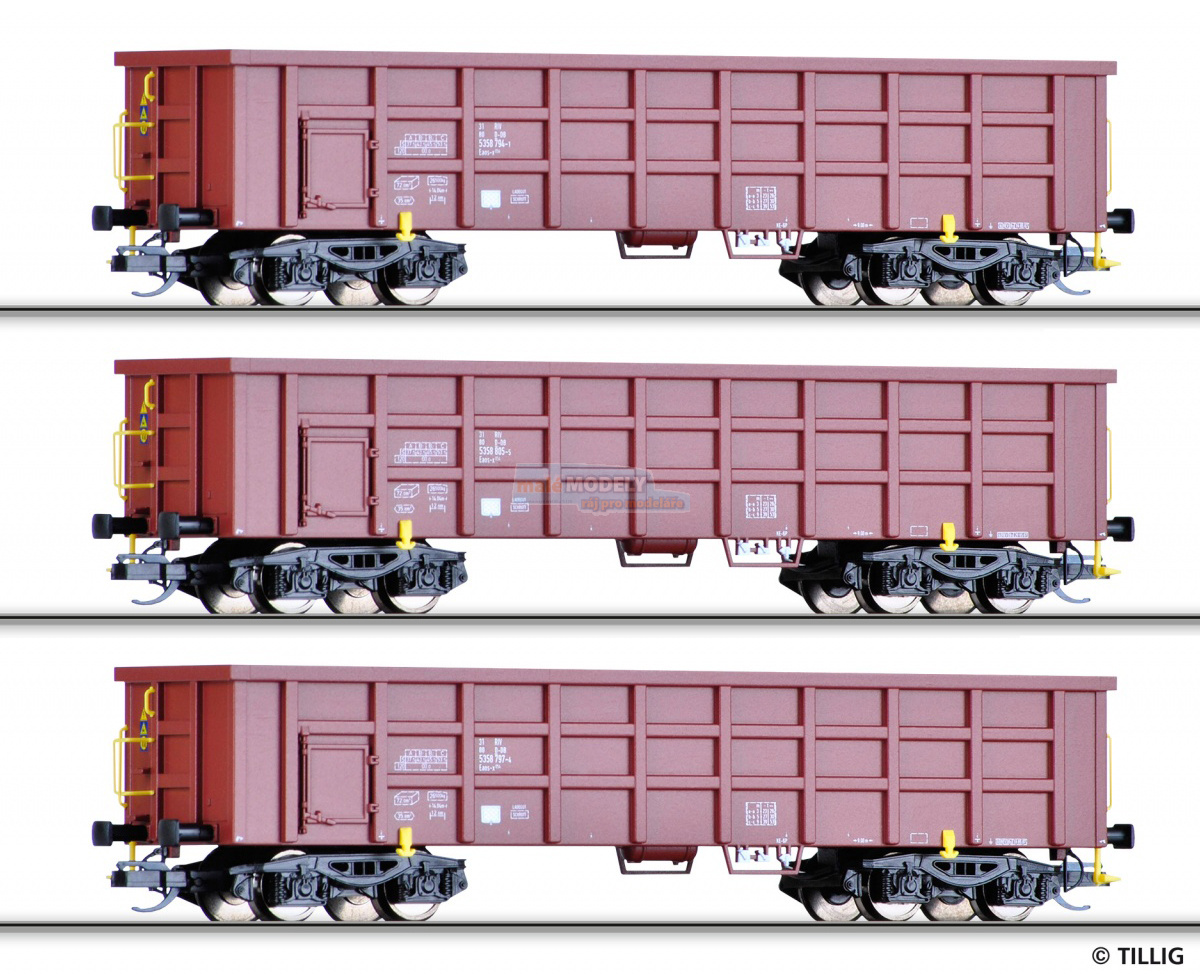 Set 3 otevřených nákladních vozů Eaos-x 054
