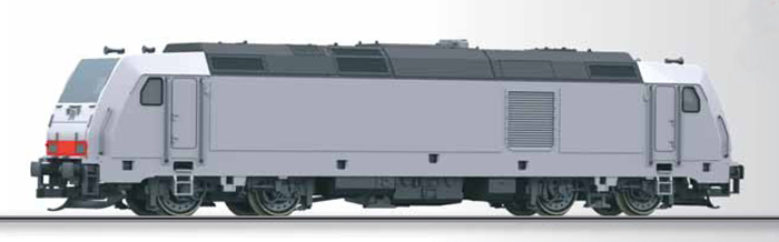 dieselová lokomotiva světle šedá-tmavě šedá „TRAXX“ BR 285