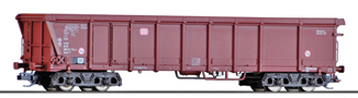 vysokostěnný nákladní vůz červenohnědý s rolovací střechou, typ Tamns <sup>893</sup>
