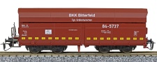 nákladní samovýsypný vůz červenohnědý „BKK Bitterfeld“