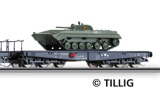 černý s nákladem tanku BMP-1, typ Salmmp