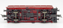 nákladní vůz červenohnědý s šedou odsuvnou střechou, typ Utz