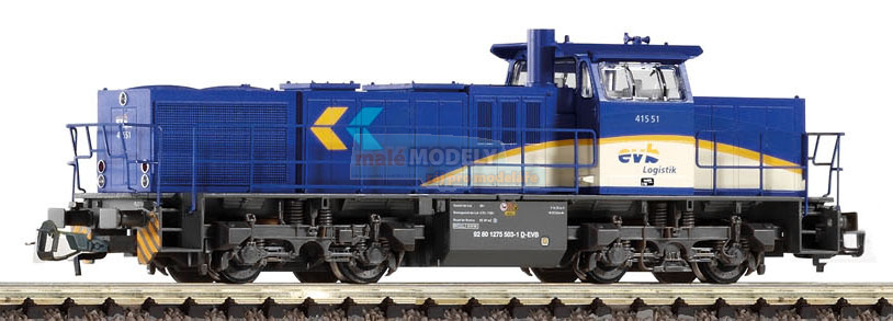 Dieselová lokomotiva G 1206 EVB modrá