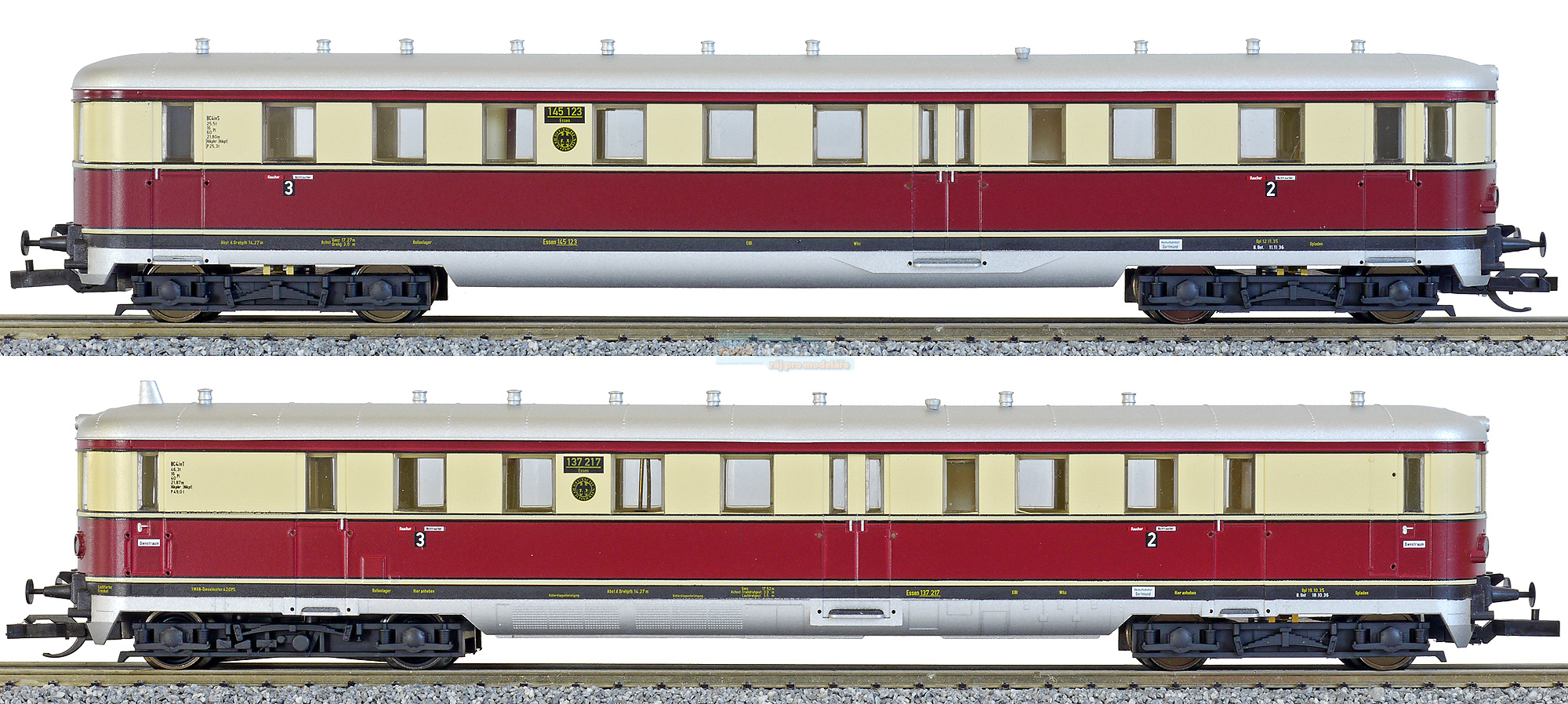 Motorová jednotka VT 137 s řídícím vozem VS 145