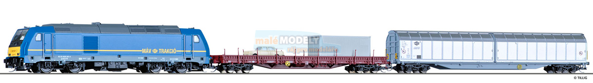 Start set - dieselová lokomotiva BR 285 a 2 nákladní vozy 