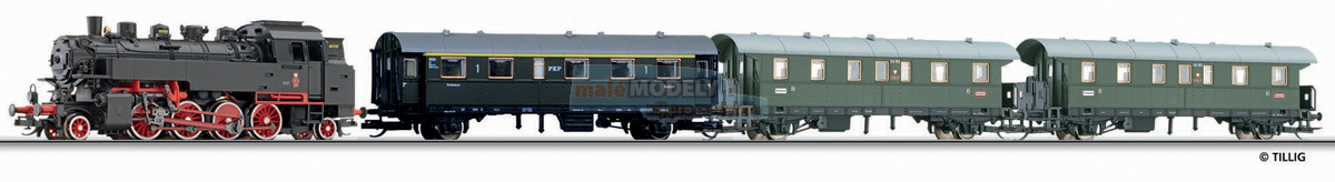 Digitální start set - parní lokomotiva řady TKt3 a 3 osobní vozy