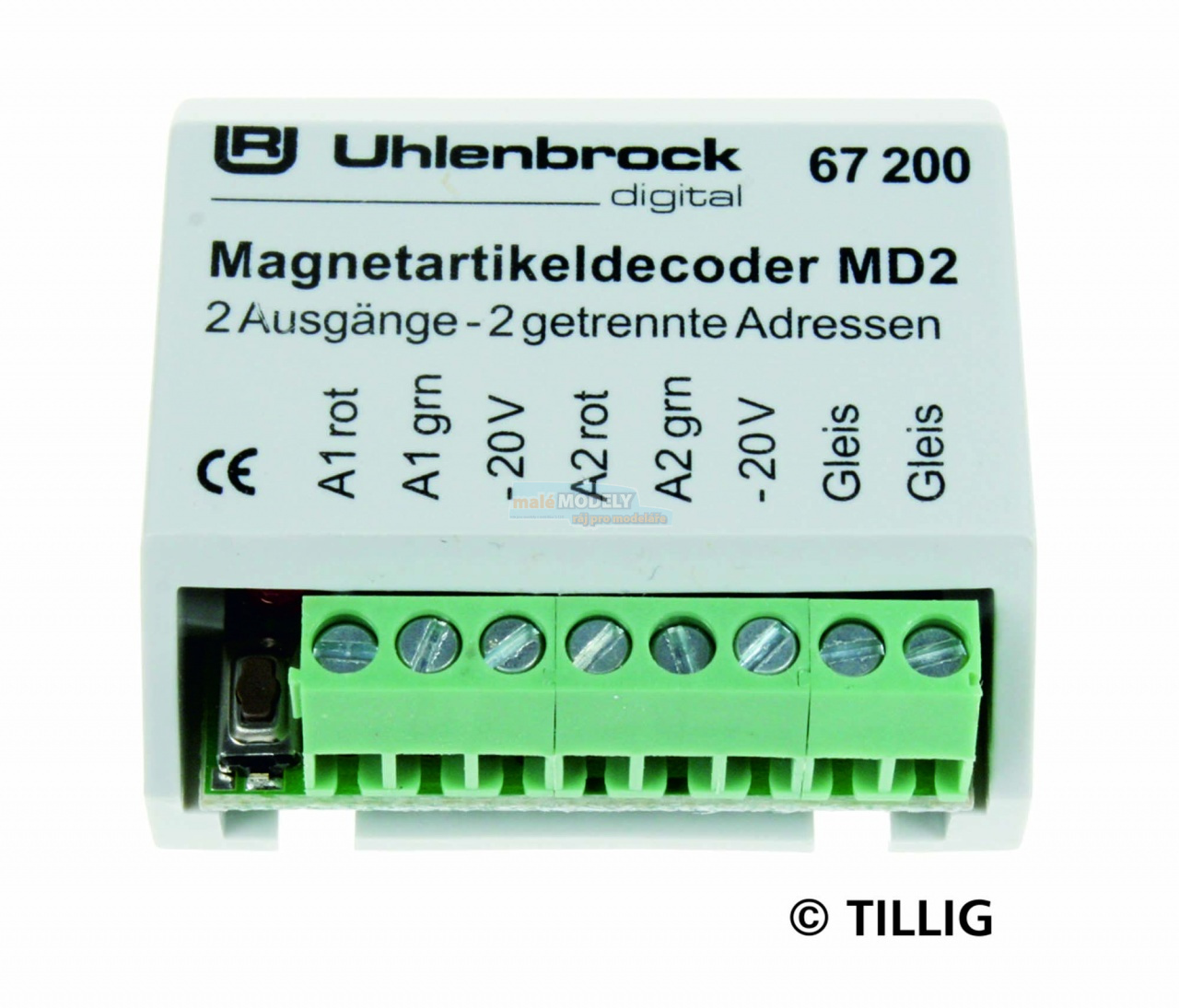 MD2 Dekodér pro elektromagnety 2-násobný - TILLIG