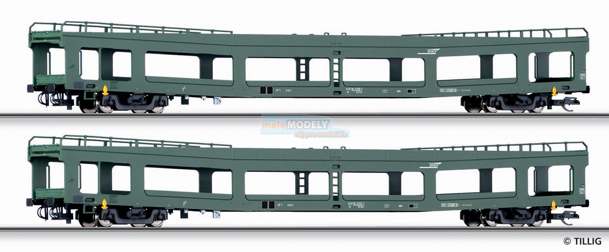 Set 2 vozů DDm pro přepravu automobilů - (31.03.2015)