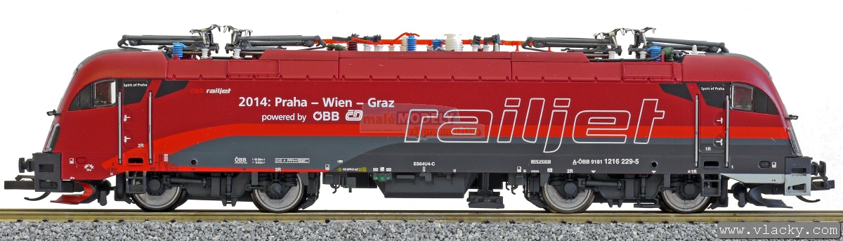 Elektrická lokomotiva 1216 229 <b>Railjet Spirit of Praha</b> - (31.03.2015)