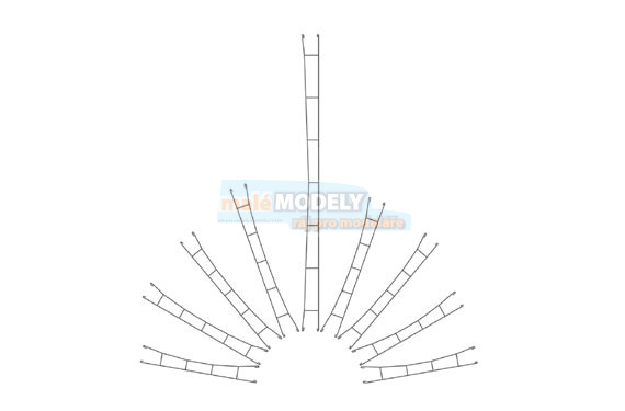 Trolejové vedení 222 mm (3 ks)