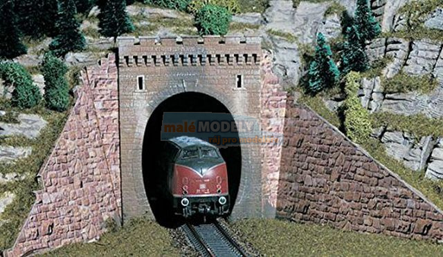 Portál tunelu, jednokolejný