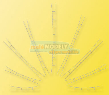 Trolejové vedení, uvinerzální 196 mm - 218 mm (5 ks)