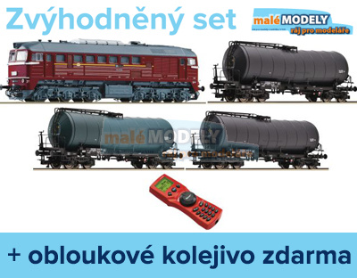 Zvýhodněný digitální set dieselové lokomotivy BR 120 + 3x cisternový vůz + centrála + multiMAUS