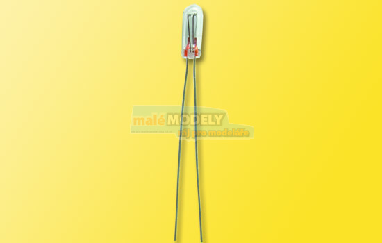 Žárovka žlutá, T 3/4 Ø 2,3 mm, 1 kabel, 16 V, 30 mA