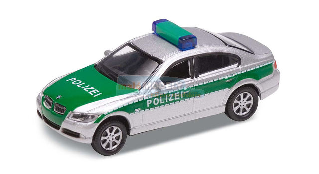 Auto BMW 330i Policie, stříbrná