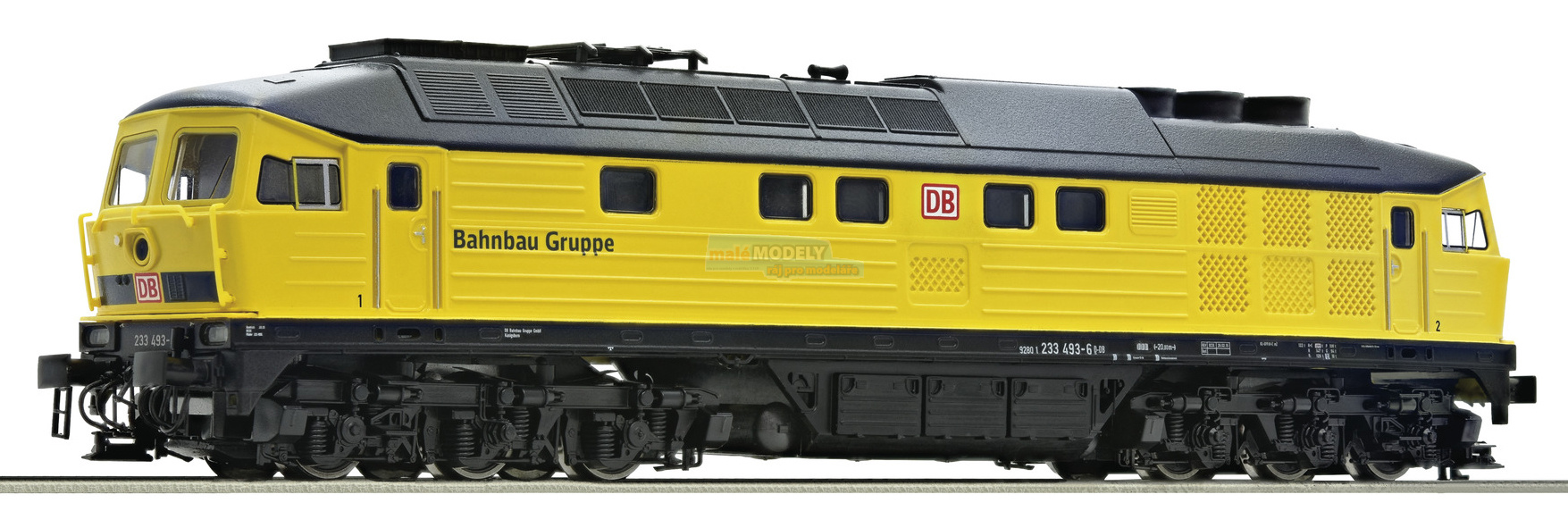 Dieselová lokomotiva 232 493 Bahnbau se zvukem