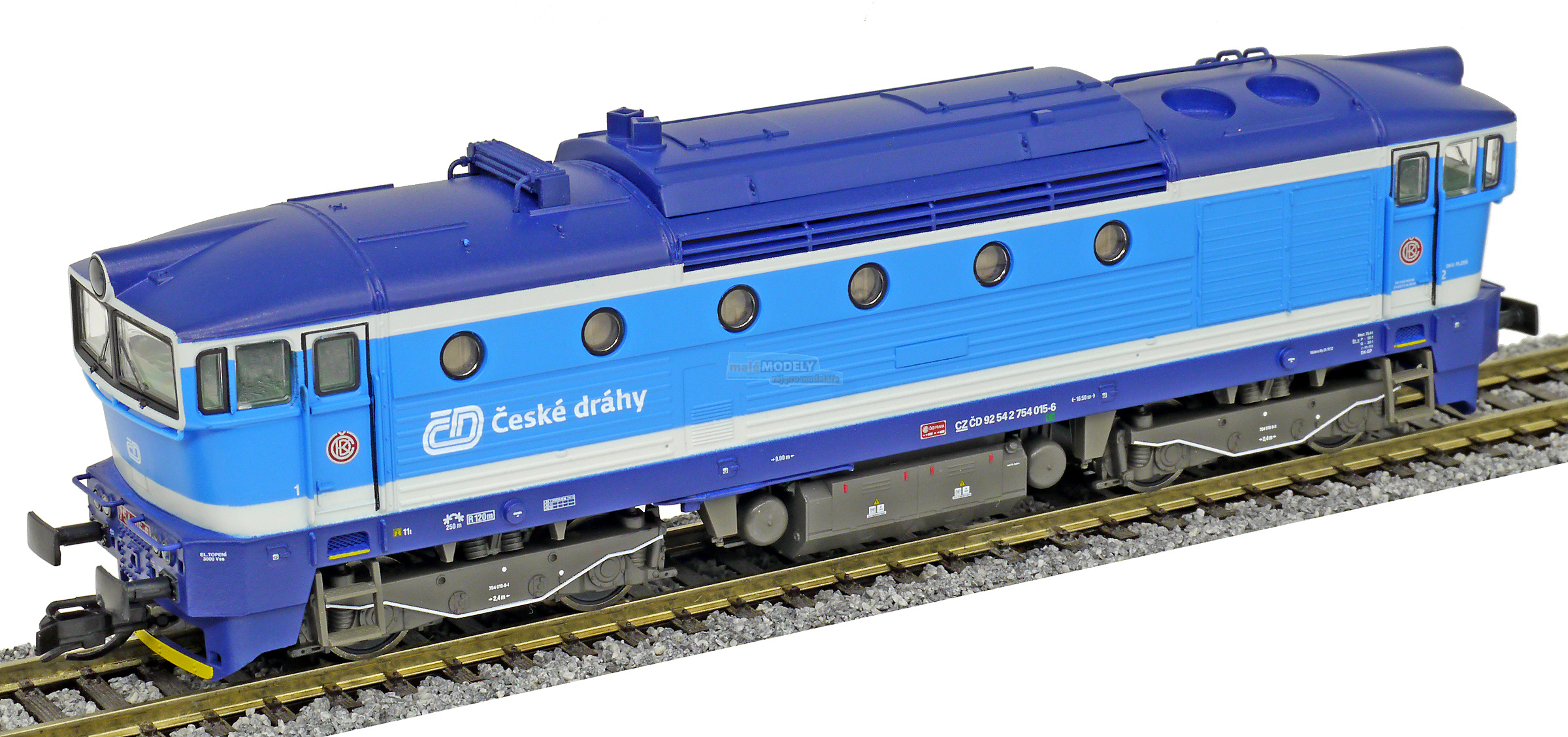 Dieselová lokomotiva řady 754 se zvukem