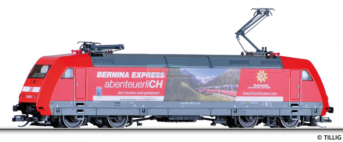 Elektrolokomotive 101 092-5 Bernina Express abenteuerlich der DB AG, Ep. VI