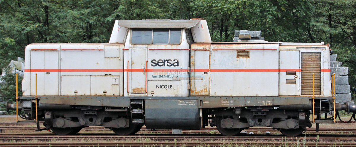Dieselová lokomotiva Am 840 <b>GRETLI II</b>, SERSA  - (31.03.2017)