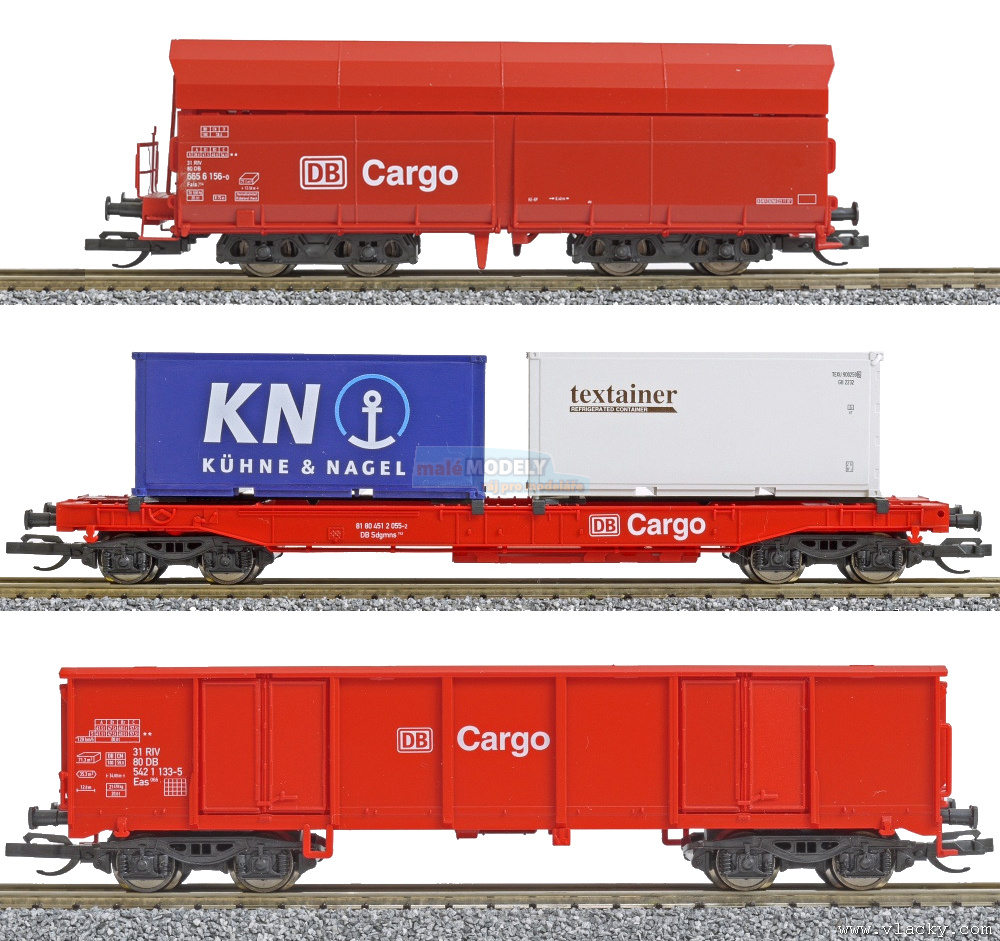 Set tří nákladních vozů DB Cargo